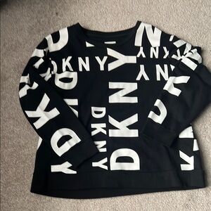 DKNY Black and White Logo Sweatshirt